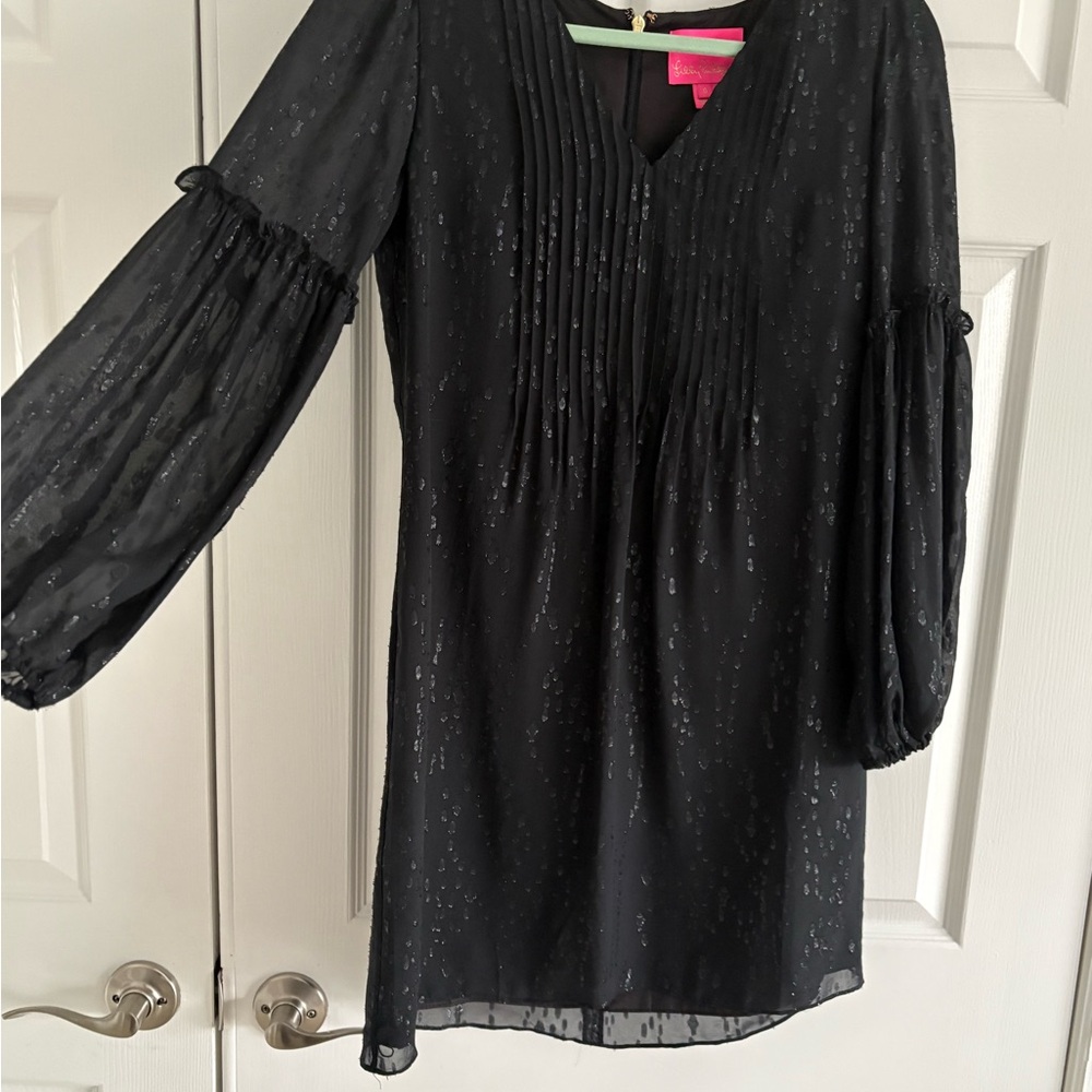 Lilly Pulitzer Black Textured Dress